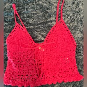 Pink AMERICAN EAGLE Knitted tank top size- S
